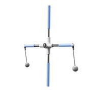 Gralara Appareil D'entraînement Pilates avec Barre, Corde à Sauter, pour Le Modelage du Corps et des Muscles, avec Affichage LED pour Le Suivi des Progrès, Bleu