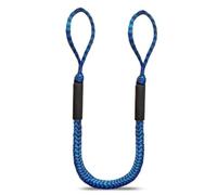 Gralara Attache Élastique Extensible Attache avec Boucle Résistant Corde Mouillage pour Plaisanciers, Kayakistes, Pontone, Bleu Et Noir