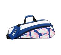 Gralara Badminton Racket Handbag Format Compact avec Rangement Étendu Sac de Tennis pour Trois Raquettes Housse de Protection Imperméable Pochette Portable AV, Bleu Ciel