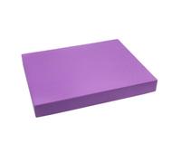 Gralara Balance Training Pad Tapis d'Équilibre Coussin de Stabilité Planche de Proprioception Matelas de Rééducation en TPE Mousse Dense et Rebond Maîtrisé, Violet Foncé, 50cm