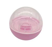 Gralara Balle Distributrice de Friandises Ajustable pour Chien, Jouet Interactif pour Chiens, Balle Mangeuse Lente pour Animaux de Compagnie, Rose