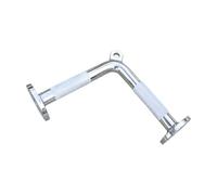 Gralara Barre Inclinée pr Machine à Câble Chromé Barre Musculation Poignées Texturées Robuste Poignée Tirage Œil d'attache
