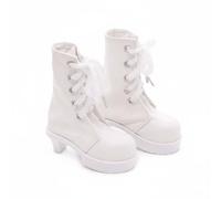 Gralara Bottes de Poupée Accessoire Chaussures Miniature Similicuir PU Semelle Large Lacets Métalliques Finition Réaliste Adaptée Collectionneur Art Créatif , Sh-0065-2