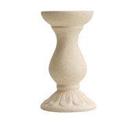 Gralara Bougeoir Céramique Porte-cierge Ornement Décoratif Contemporain Adapté à la Maison Centre de Table Mariage Événement, Jaune