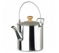 Gralara Bouilloire de Camping Pot à Suspendre Récipient de Cuisson Extérieur Portable Acier Inoxydable Poignée Ergonomique Adaptée pour Activités de Groupe Randonnée Pique-nique, 3 Litres