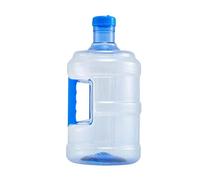 Gralara Bouteille d'eau Réutilisable Transparente avec Anse Solide Cruche Portable en Pet avec Bouchon Étanche Bidon Vide pour Distributeur d'eau Pota, 5l