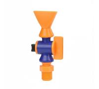 Gralara Buse Réglable Mécanisme de Diffusion Buse Plate Buse Ronde Joint Articulé Plastique Polypropylène pour Fluides Adaptée à l'Industrie Ateliers Machines-outils, 1/8 25MM, Plat+Interrupteur