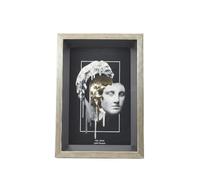 Gralara Cadre Boîte D'ombre 3D Noir Intérieur Cadre D'objet Profond à Poser sur Table Décoration Intérieure pour Décoration Intérieure, Petit Modèle 12,5 12 18cm