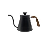 Gralara Cafetière à Filtre 1000 Ml, Résistante et Compatible avec Toutes Les Plaques de Cuisson, En Acier Inoxydable, avec Bec Verseur Long et étroit et Therm, Noir