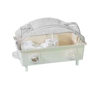 Gralara Cage à Hamster, Maison de Jeu d'exercice, Habitat de Hamster Portable avec Dessus Ouvrable pour Souris Planeur de Sucre, Lapins, Rats, Cochons d'Inde, Beige