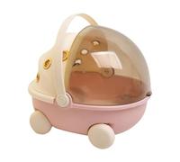 Gralara Cage Chauffante avec Poignée, Cage de Transport Portable pour Perruches, Calopsittes, Canaris, Sorties à La Maison, Rose