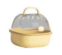 Gralara Cage de Transport pour Hamster, Cage de Transport pour Petits Animaux avec, Cage Transparente pour Le Transport d'animaux de Compagnie (So, Jaune