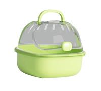 Gralara Cage de Transport pour Hamster, Cage de Transport pour Petits Animaux avec, Cage Transparente pour Le Transport d'animaux de Compagnie (So, Vert