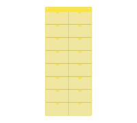 Gralara Calendrier de Classe à Poche, Organisateur Mural Vide, Rangement Suspendu Gain de Place pour Enseignants à Domicile, école à La Maison, Bureau, Jaune