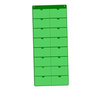 Gralara Calendrier de Classe à Poche, Organisateur Mural Vide, Rangement Suspendu Gain de Place pour Enseignants à Domicile, école à La Maison, Bureau, Vert