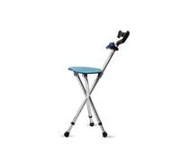 Gralara Canne Siège Pliante 2 en 1 Canne de Marche avec Siège Hauteur Réglable Tabouret de Marche Tripode pour Personnes Âgées, Seniors