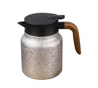 Gralara Carafe Isotherme 1 Pièce Élégante En Acier Inoxydable Théière Isolante avec Grande Capacité et Filtre à Thé Pot à Café Compact Adapté à La Cuisine Tra, Argent