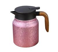 Gralara Carafe Isotherme 1 Pièce Élégante En Acier Inoxydable Théière Isolante avec Grande Capacité et Filtre à Thé Pot à Café Compact Adapté à La Cuisine Tra, Rose