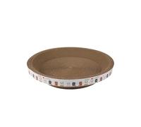 Gralara Cat Scratcher Board Tapis Griffoir Protecteur pour Meubles Combinant Lit Bol et en Carton Ondulé Conçu pour Chats D'Intérieur Aimant Repos, 45x45x9cm