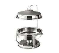 Gralara Chafing Dish Portable Professionnel, Chauffe-Plat, Polyvalent, Chafing Dish à Eau, pr, Traiteurs, Hôtels, Argent