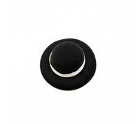 Gralara Chapeau à Ruban pour Poupées BJD Miniature Accessoire Poupée Bonnet Décoratif Mini Chapeau en Velours Raffiné Adapté au Bricolage Scènes Miniatures, Petit, Ruban Marron