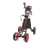 Gralara Chariot de Golf Professionnel Léger à Quatre Roues Pliable, Sac Trolley pour Golf