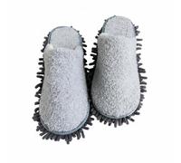 Gralara Chausson Serpillère En Microfibre Lavable Chausson Lave-Sol Amovible Silencieux pour Enfants, Maison