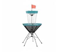 Gralara Cible de Lancer de Golf Filet Pliable Support de de Disque Cadre Renforcé Anneaux de Fixation pour Pratique Répétée Compétitions Amicales Séances sur Terrain