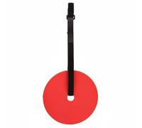 Gralara Cible d'Entraînement Disque Précision Football Attaque Passe Ajustable TPE Accroche Facile Convient aux Séances Individuelles Exercices d'Équipe Jardin Terrain de Sport, Rouge