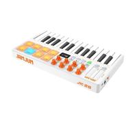 Gralara Clavier MIDI Bluetooth sans Fil Pad de Percussion RGB Compatible avec PC, et Android Clavier MIDI Portable pour DJ, Musiciens, Studio, Maison, Array, Blanc