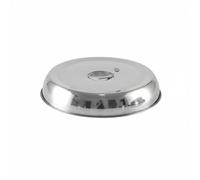 Gralara Cloche à Steak En Acier Inoxydable Matériau Épais Couvercle de Plat En Inox Multi-Usage Dôme Alimentaire Teppanyaki pour Restaurateurs, 22CM