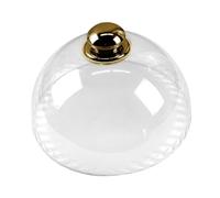 Gralara Cloche Alimentaire-Ronde Dome pour Gâteau avec Poignée, Cloche Transparente Réutilisable, Couvercle en PP Multifonction Protège Nourriture, pour Mariage Fête Décoration Maison, 24,8 Cm X 10 Cm