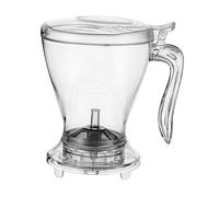 Gralara Coffee Dripper Manuel Réutilisable Filtre à Café Verseur Système Piston Détachable PC Résistant Haute Température Pratique pour Matin Travail, Blanc