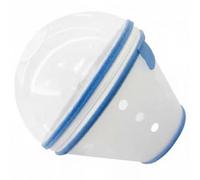 Gralara Collerette Élisabéthaine Antiléchage Chien Chat Cône de Récupération Collier de Protection Accessoire de Convalescence Plastique Transparent pour Bord, Bleu Ciel, L