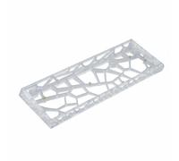 Gralara Coque de Clavier GH60 Transparente Finition Givrée Accessoire Informatique Léger pour Joueurs, White