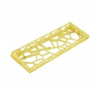 Gralara Coque de Clavier GH60 Transparente Finition Givrée Accessoire Informatique Léger pour Joueurs, Yellow