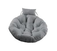 Gralara Coussin pour Fauteuil Suspendu, Coussin Rond en Forme D'œuf de 90 Cm, Coussin D'assise pour Fauteuil Hamac, pour Intérieur et Extérieur, Gris