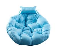 Gralara Coussin pour Fauteuil Suspendu, Coussin Rond en Forme D'œuf de 90 Cm, Coussin D'assise pour Fauteuil Hamac, pour Intérieur et Extérieur, Bleu