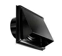 Gralara Couvercle de conduit d'évacuation extérieur pour sèche-linge, hotte murale, capuchon d'évacuation externe, pour cuisine et maison, 4 Pouces