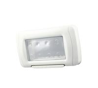 Gralara Couvercle de Prise Cache-prise de Courant Boîtier Étanche Plaque de Sécurité Capot Transparent Contre La Poussière Adapté pour Les Familles et, 4 gangs