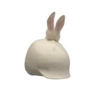 Gralara Couvre-skis, Bonnet Tricoté, Couvre-skis Universel, Accessoire à Tête D'animal, Décoration Dessin Animé pour Le Ski, Le Snowboard, Les Loisirs et, Oreilles de Lapin Blanc