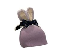 Gralara Couvre-skis, Bonnet Tricoté, Couvre-skis Universel, Accessoire à Tête D'animal, Décoration Dessin Animé pour Le Ski, Le Snowboard, Les Loisirs et, Oreilles de Lapin Violettes