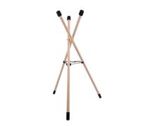 Gralara de Musique Pliable Support Présentoir Socle Trépied en Bois de Hêtre pour Percussion avec Surface Rembourrée Maintien, size to 2