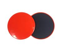Gralara Disques D'exercice Double Face Glissant Disques Glisse Double Face Compact pour Maison, Déplacement, Red