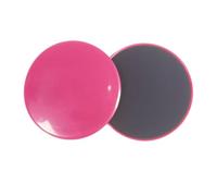Gralara Disques D'exercice Double Face Glissant Disques Glisse Double Face Compact pour Maison, Déplacement, Rose Red