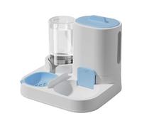 Gralara Distributeur Automatique pour Animaux Gamelle pour Chien et Mangeoire pour Chat Bol Double en Matériau PP Facile à Discerner La Quantité Approprié Pou, Bleu