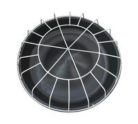 Gralara Distributeur de Nourriture pour Poulets, Plateau de Distribution d'aliments, Seau d'alimentation pour volailles pour oies, 18 Trous