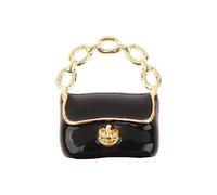 Gralara Dollhouse Mini Sac à Main 1/12, Sac Miniature, Accessoires de Maison de poupée pour Accessoire de Photographie, Noir
