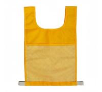 Gralara Dossard d'apprentissage Lettres et Chiffres Polyvalent Chasuble Éducative Porte-Carte Multicolore Gilet d'apprentissage avec Poche pour Enfants, École, Yellow