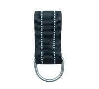 Gralara Dragonne de Sécurité Plongée Apnée Corde Harnais Mousqueton avec Boucle Sangle Poignet Ajustable en Acier Inoxydable et Nylon Résistante à l'Eau Salée, 1,5po Noir Argent